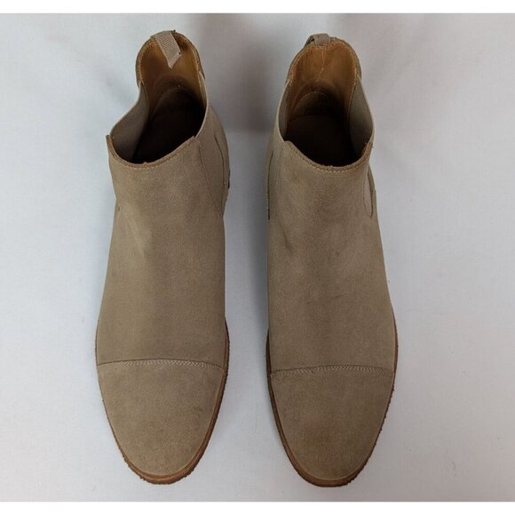 TAFT Outback Chelsea Boots Men 43 US 10 Taupe Suede Leather Ankle Booties Shoes - Picture 3 of 13